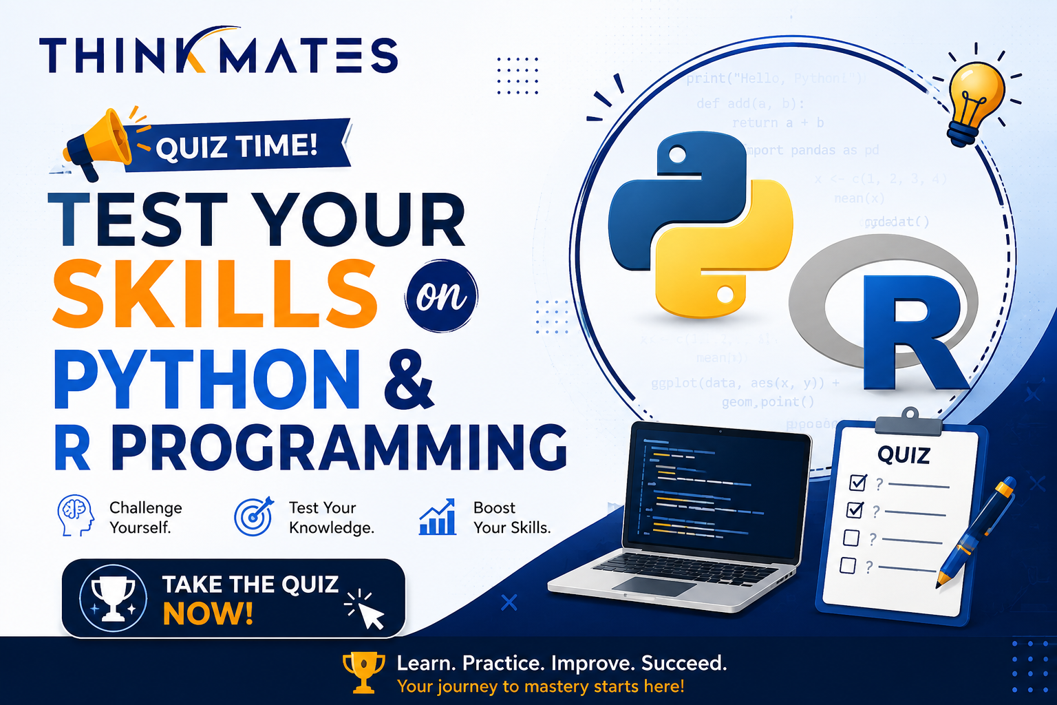 Test your Skills on Python & R Programming